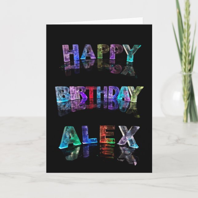 Bonne carte Alex Anniversaire (Devant)