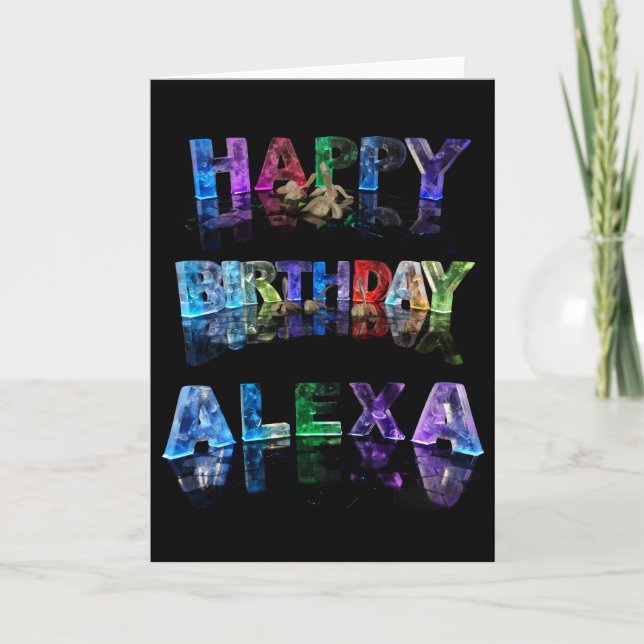 Bonne carte Alexa d'anniversaire (Devant)