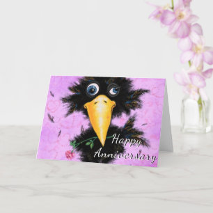 Bonne Carte Anniversaire En Amour Crow Romantique