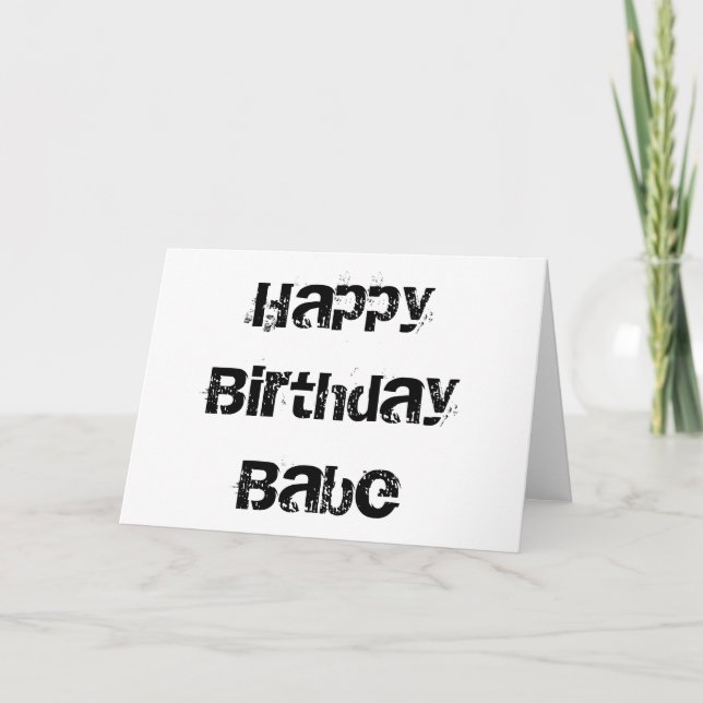 Bonne carte bébé anniversaire (Devant)