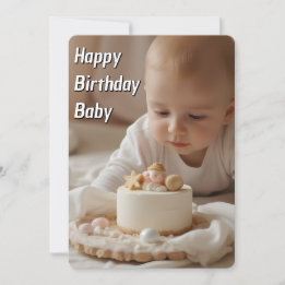 Bonne carte bébé anniversaire - Téléchargement ins