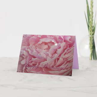Bonne carte Birthday Peony