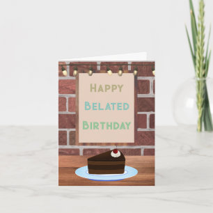 Bonne carte biscuit au chocolat d'anniversaire tar