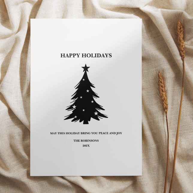 Bonne carte cadeau de vacances avec Pine Trees & S (Créateur téléchargé)