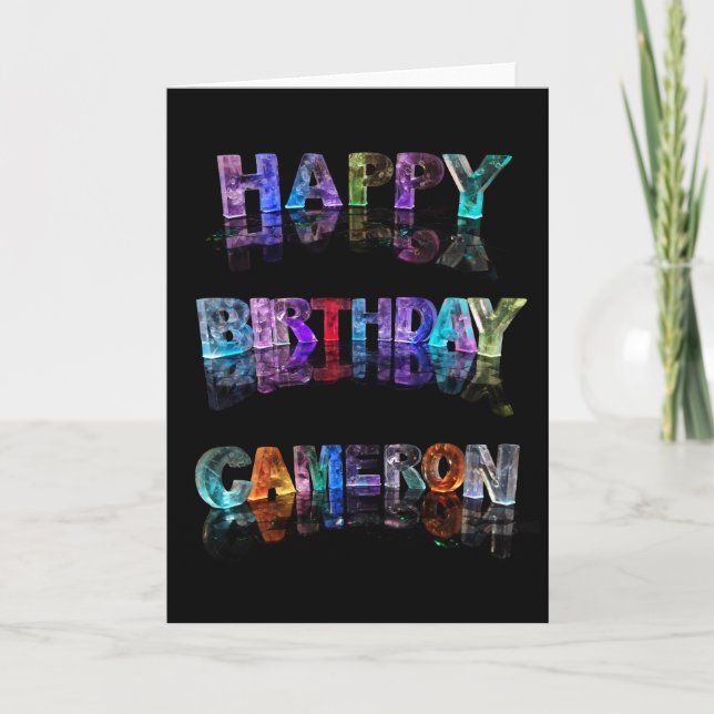 Bonne carte Cameron d'anniversaire (Devant)