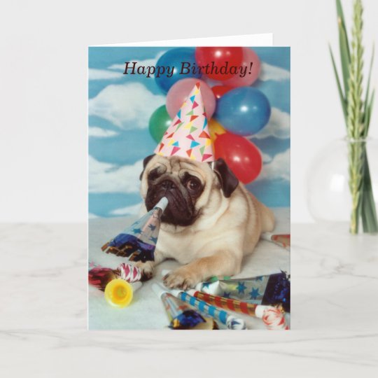 Bonne Carte Carlin D Anniversaire Zazzle Fr