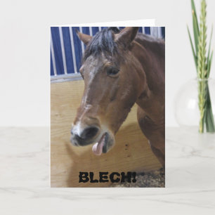 Bonne Carte : Cheval BLECH !