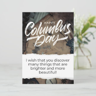 Bonne carte Columbus Day Card