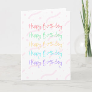 Bonne carte Confetti Anniversaire