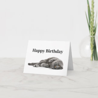 Bonne carte d'Amoureux des chats d'anniversaire