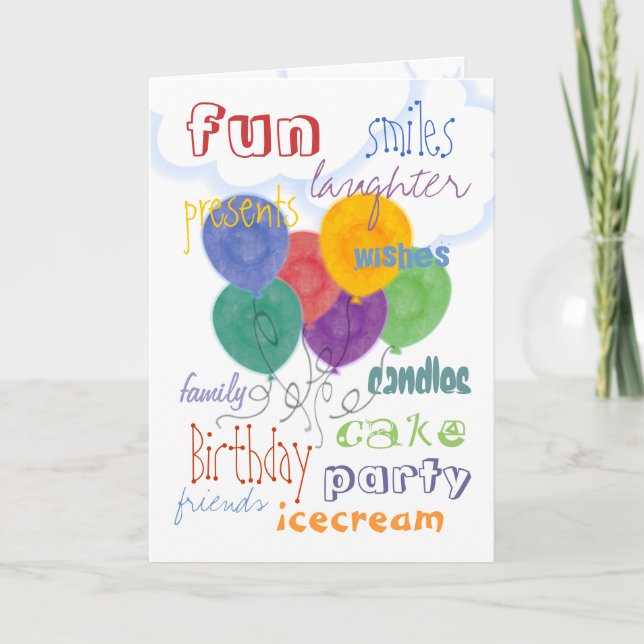 Bonne carte d'anniversaire (Devant)