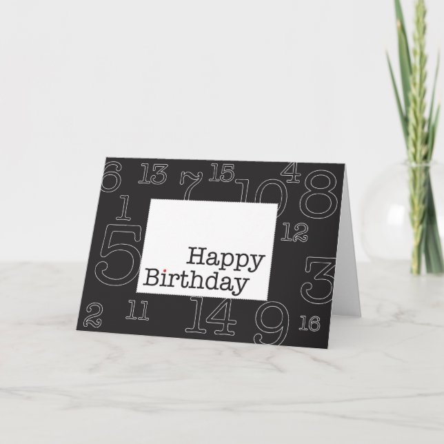 Bonne carte d'anniversaire (Devant)