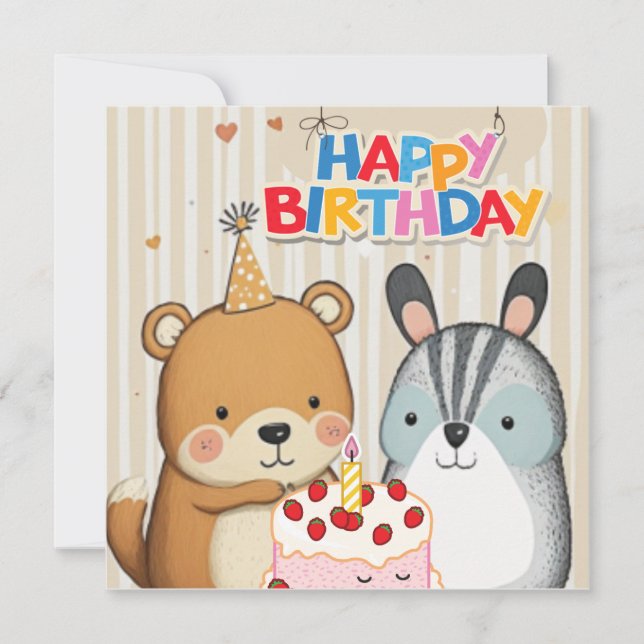 Bonne carte d'anniversaire (Devant)