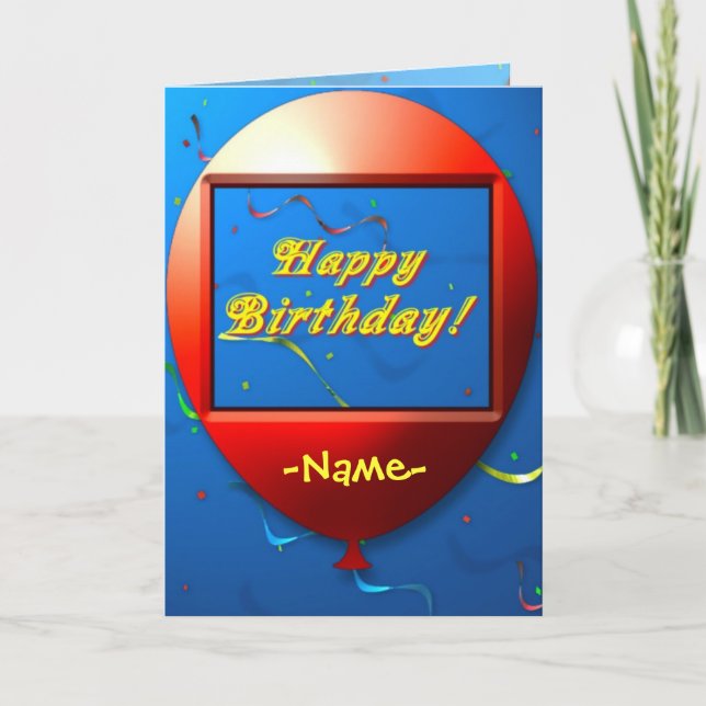 Bonne carte d'anniversaire (Devant)