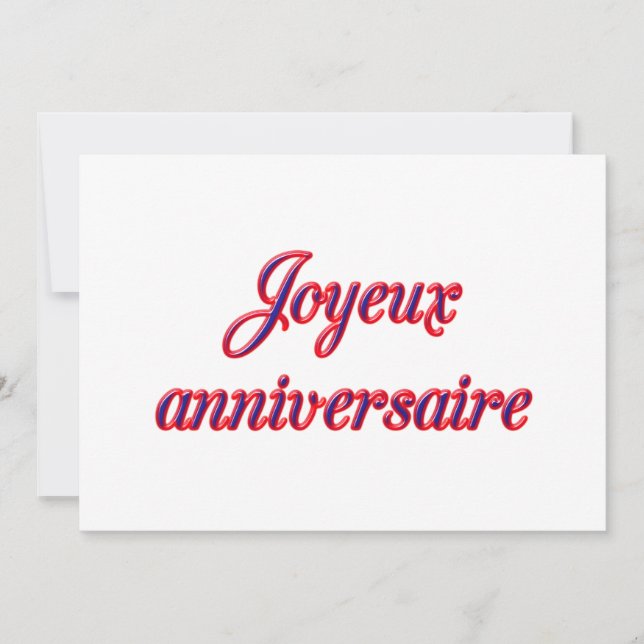 Bonne carte d'anniversaire (Devant)