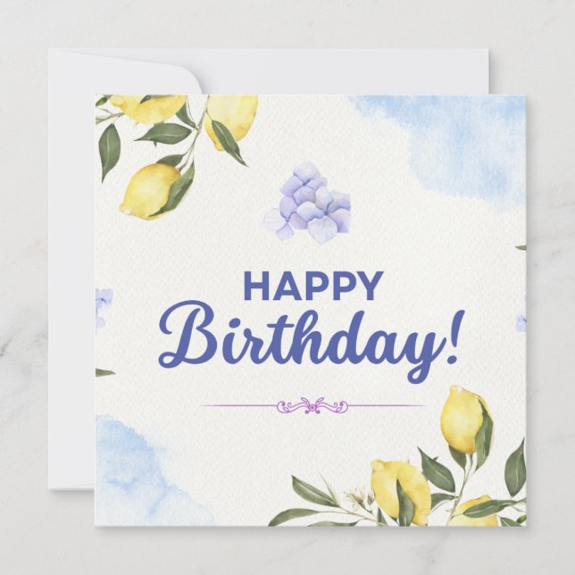 Bonne carte d'anniversaire (Devant)