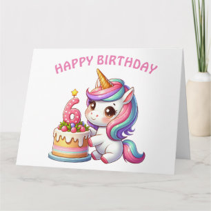 Bonne carte d'anniversaire 6e