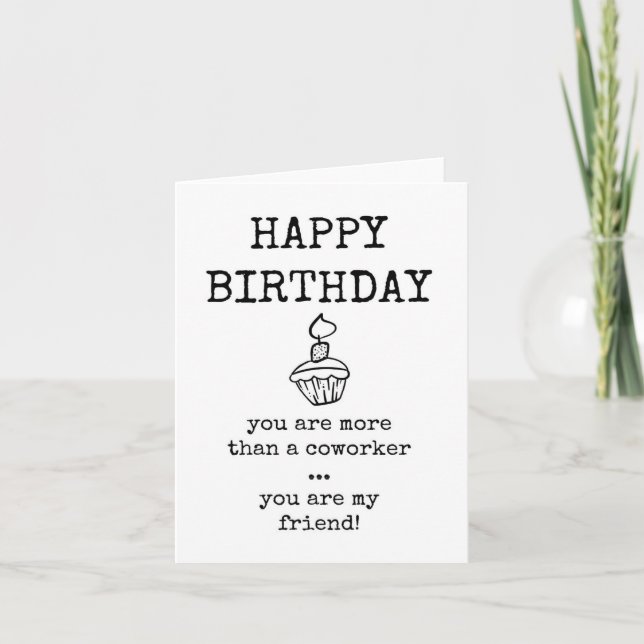 Bonne carte d'anniversaire à collègue (Devant)