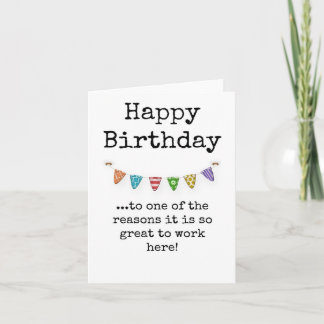 Bonne carte d'anniversaire à collègue