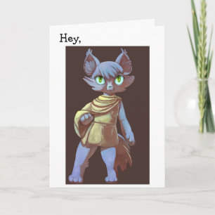 Bonne carte d'anniversaire : Anime Cat
