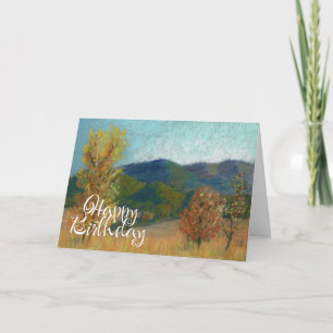 Bonne carte d'anniversaire automne