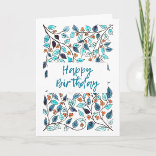 Bonne carte d'anniversaire Bluegreen Vine