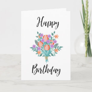 Bonne carte d'anniversaire Bouquet