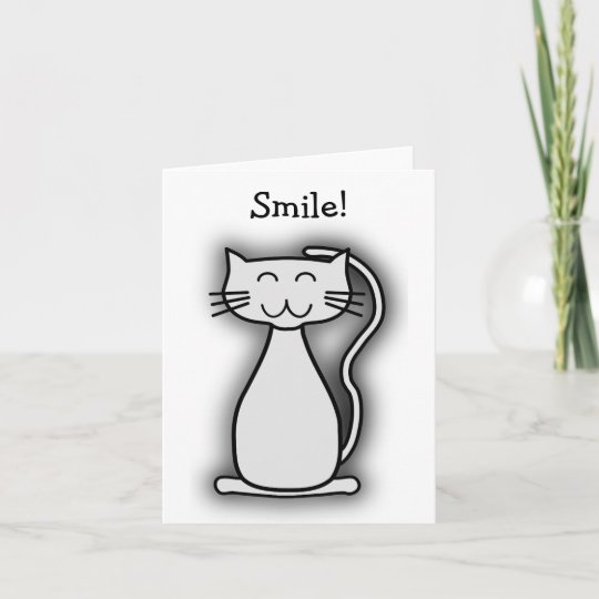 Bonne Carte D Anniversaire Chat Souriant Zazzle Fr