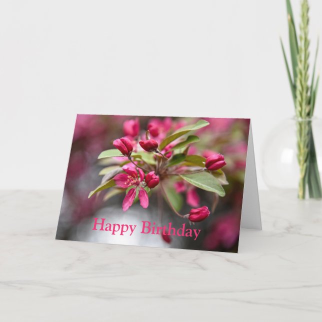 Bonne carte d'anniversaire Crabe rouge Apple (Devant)