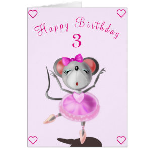 Bonne carte d'anniversaire Danseuse de ballet sour