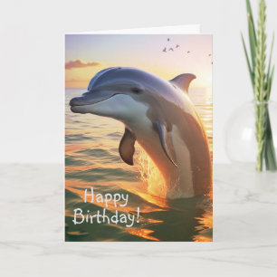 Bonne carte d'anniversaire Dolphin
