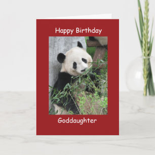 Bonne carte d'anniversaire Géant Panda Godgirl