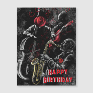 Bonne carte d'anniversaire Jazz Music Band