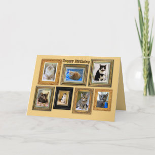 Bonne carte d'anniversaire Kitty Portrait Gallery