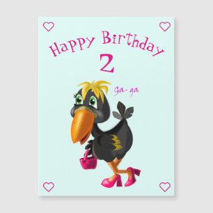 Bonne carte d'anniversaire - Oiseau drôle - Votre