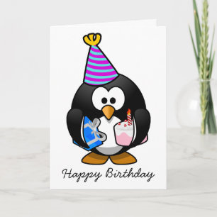 Bonne carte d'anniversaire Penguin