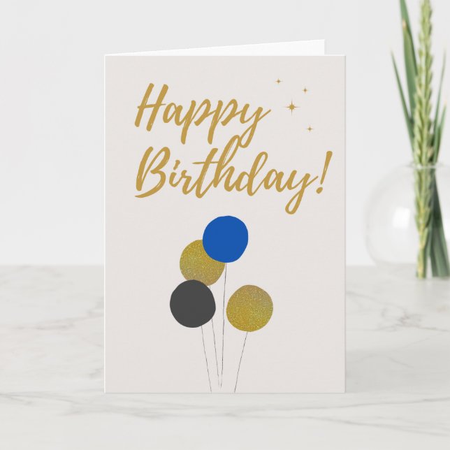 Bonne carte d'anniversaire personnalisée (Devant)
