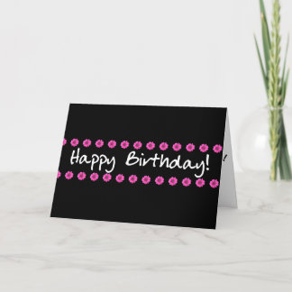 Bonne carte d'anniversaire Pink Mini Daisies