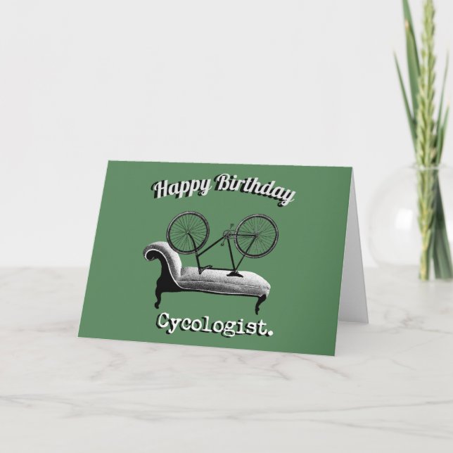 Bonne carte d'anniversaire pour cyclistes (Devant)