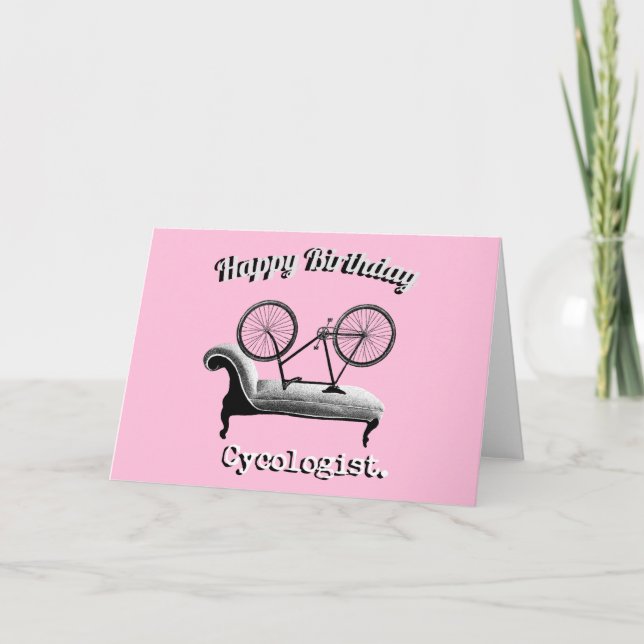 Bonne carte d'anniversaire pour cyclistes (Devant)