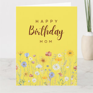 Bonne carte d'anniversaire pour la fête de maman