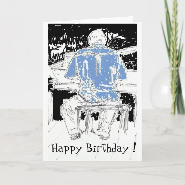Bonne carte d'anniversaire pour l'amoureux de la m (Devant)