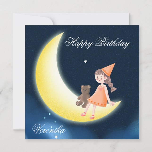 Bonne carte d'anniversaire pour les filles (Devant)