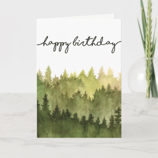 Bonne Carte D Anniversaire Pour Lui Aquarelle Pin Zazzle Fr