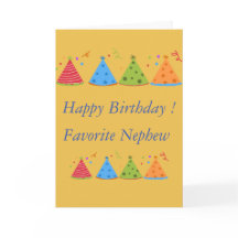 Bonne carte d'anniversaire pour neveu