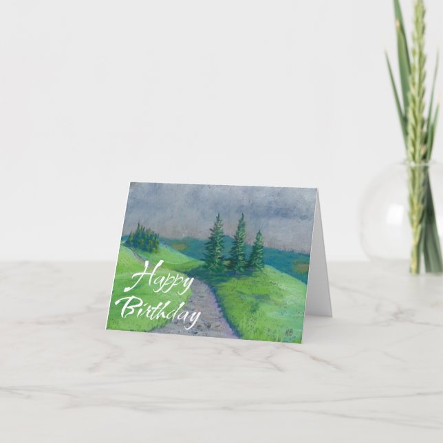 Bonne carte d'anniversaire printemps (Devant)