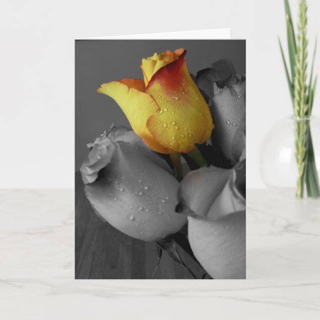 Bonne carte d'anniversaire Rose (Devant)