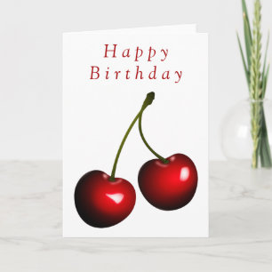 Bonne carte d'anniversaire Sweet Cherries