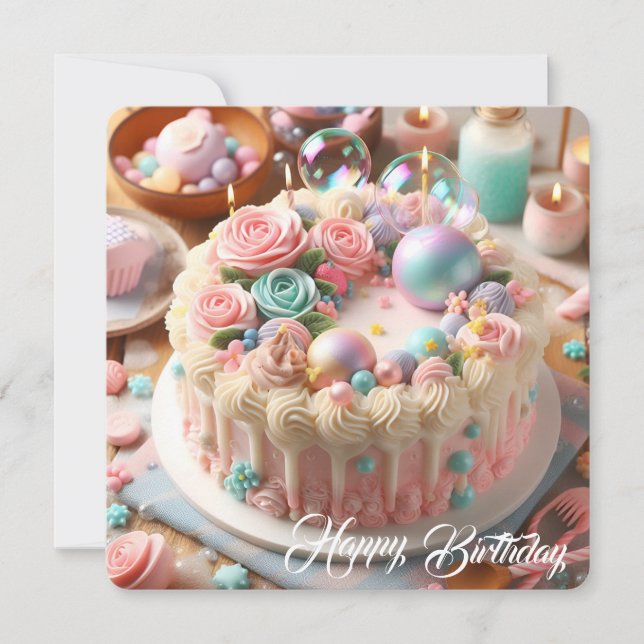 Bonne carte d'appartement d'anniversaire pour les  (Devant)