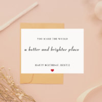 Bonne carte de bestie d'anniversaire